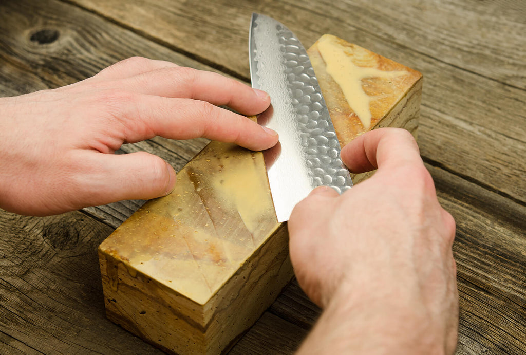 Combination Knife/Tool Sharpening Stone (2 Sided - Ultra Fine & Medium Grit) - Rectangle Sanding Stone Block - Perfect for Sharpening & Polishing