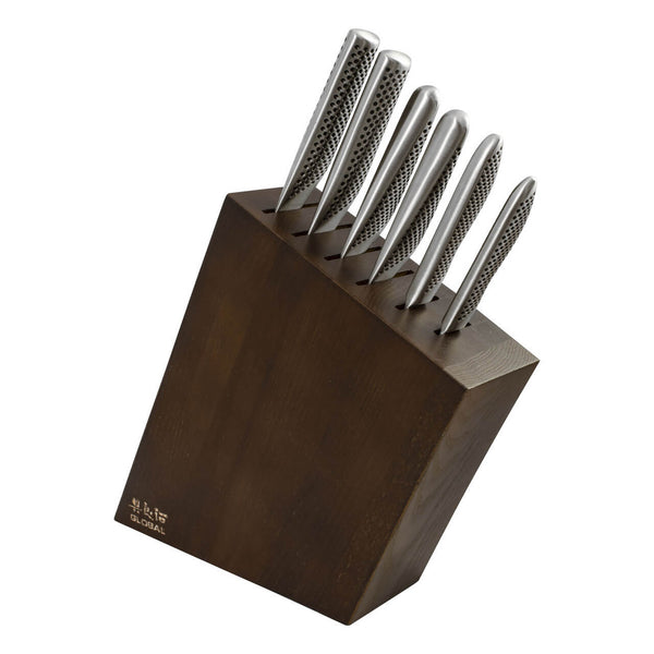 Global Kyoto 7 Piece Knife Block Set Ash