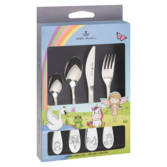 Wilkie Brothers Kids Cutlery 4 Pc Set Fairytale