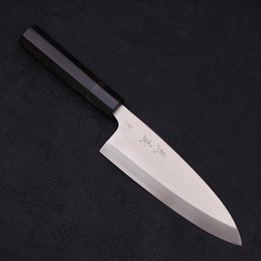 Musashi Silver Steel #3 Kasumi Buffalo Deba Knife 18cm
