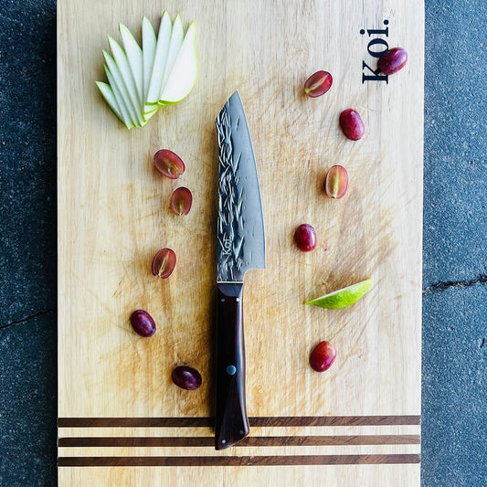 Koi Knives Kyoto Bunka Knife 15cm Ebony Dark