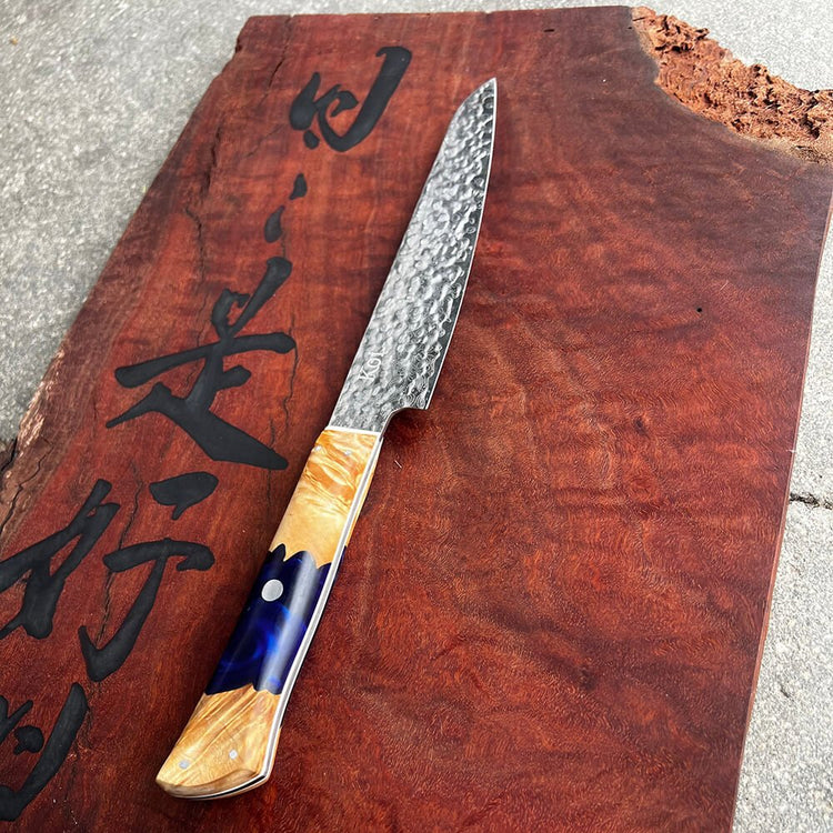 Koi Knives Osaka Utility Knife 18.5cm Navy Blue