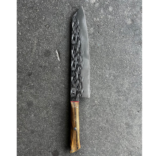Koi Knives Kyoto Kiritsuke Knife 23cm Ebony Light
