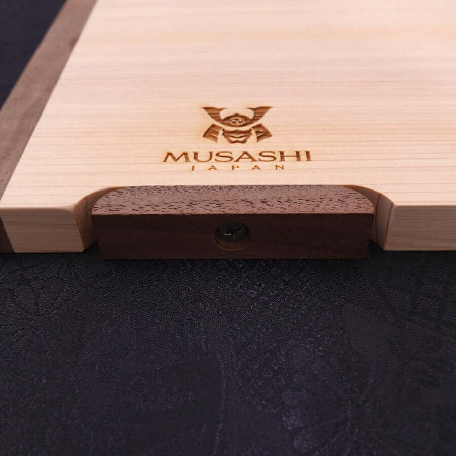 Musashi Cutting Board Hinoki with Stand 28×18×1.5cm