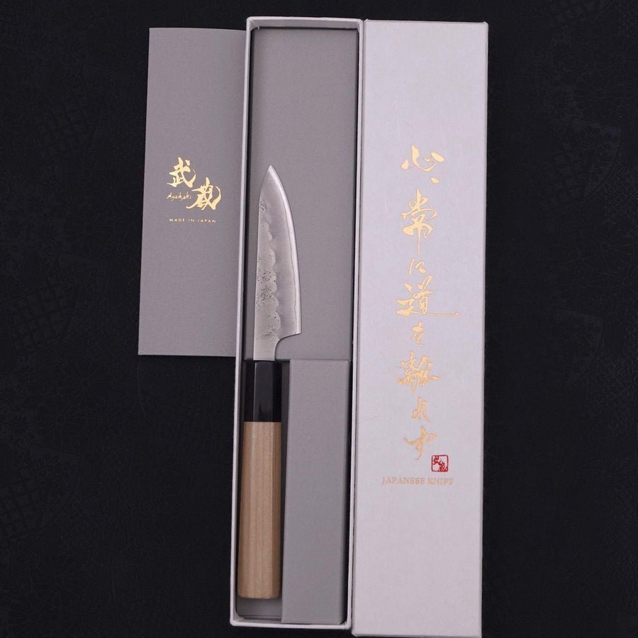 Musashi Silver Steel #3 Nashiji Buffalo Petty Knife 8cm