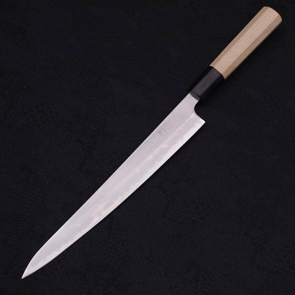 Musashi White Steel #1 Buffalo Magnolia Sujihiki Slicing Knife 24cm