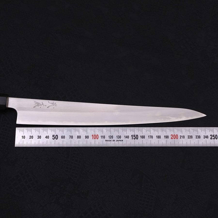 Musashi White Steel #1 Buffalo Magnolia Sujihiki Slicing Knife 24cm