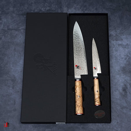 Miyabi 5000MCD Birchwood Chef Utility Knife 2 Pc Set