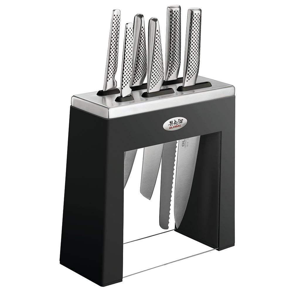 Kabuto 7-Piece Knife Block Set + Sharpener