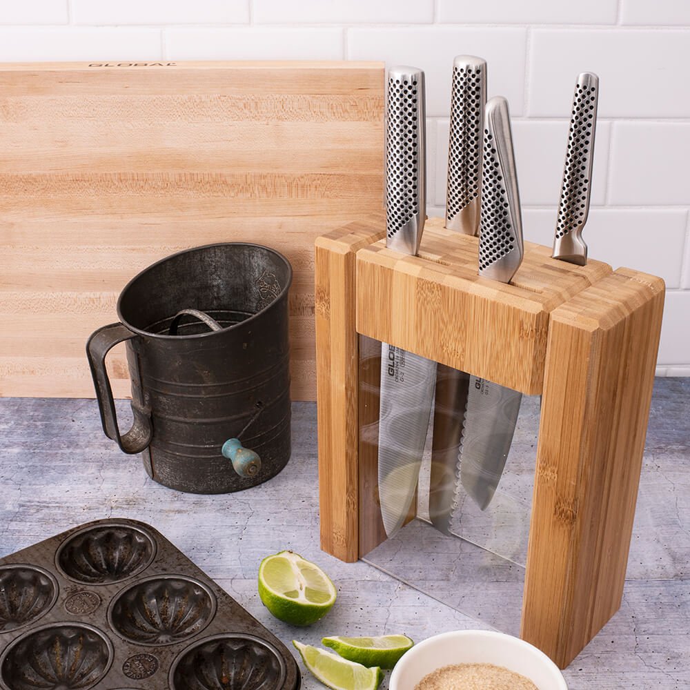 Global Ikasu Knife Block 5 Pc Set