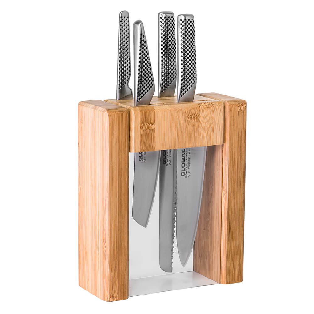 Global Ikasu Knife Block 5 Pc Set