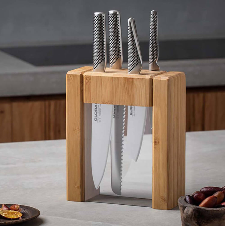 Global Ikasu Knife Block 5 Pc Set