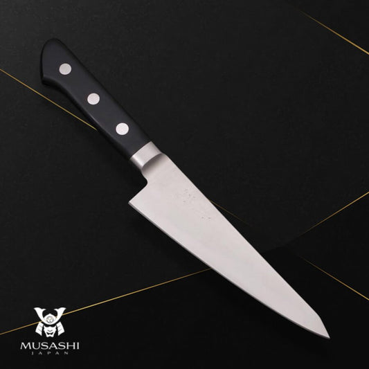 Musashi Molybdenum Western Handle Single Bevel Boning Knife 15cm