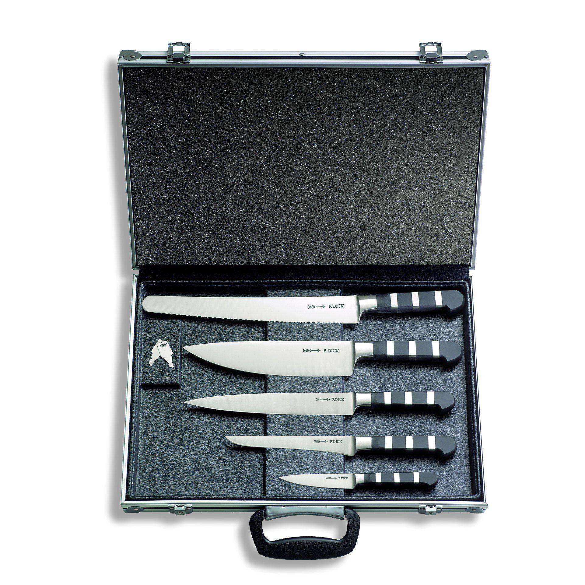 F. Dick 21 Piece Professional Chef's Set With Metal Case Knife Sets 