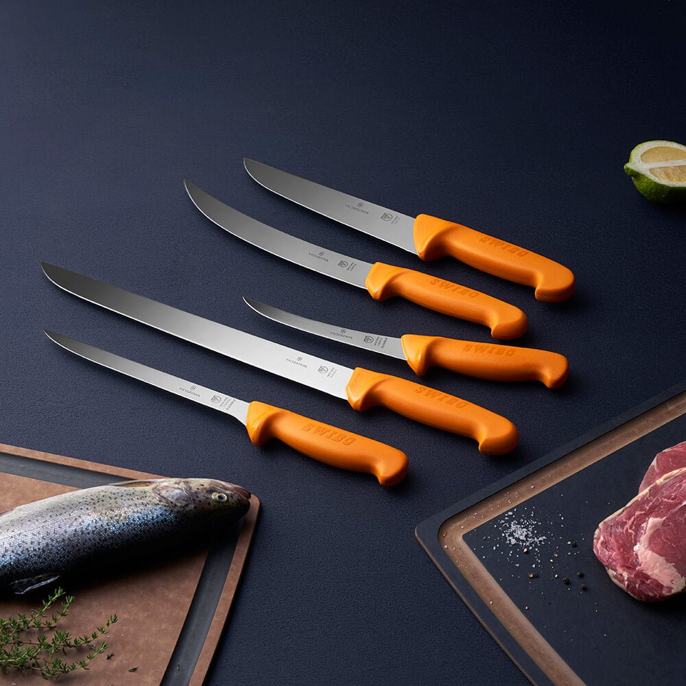 7PC Professional Butchers Knife Set Boning Skinning Steak Honing